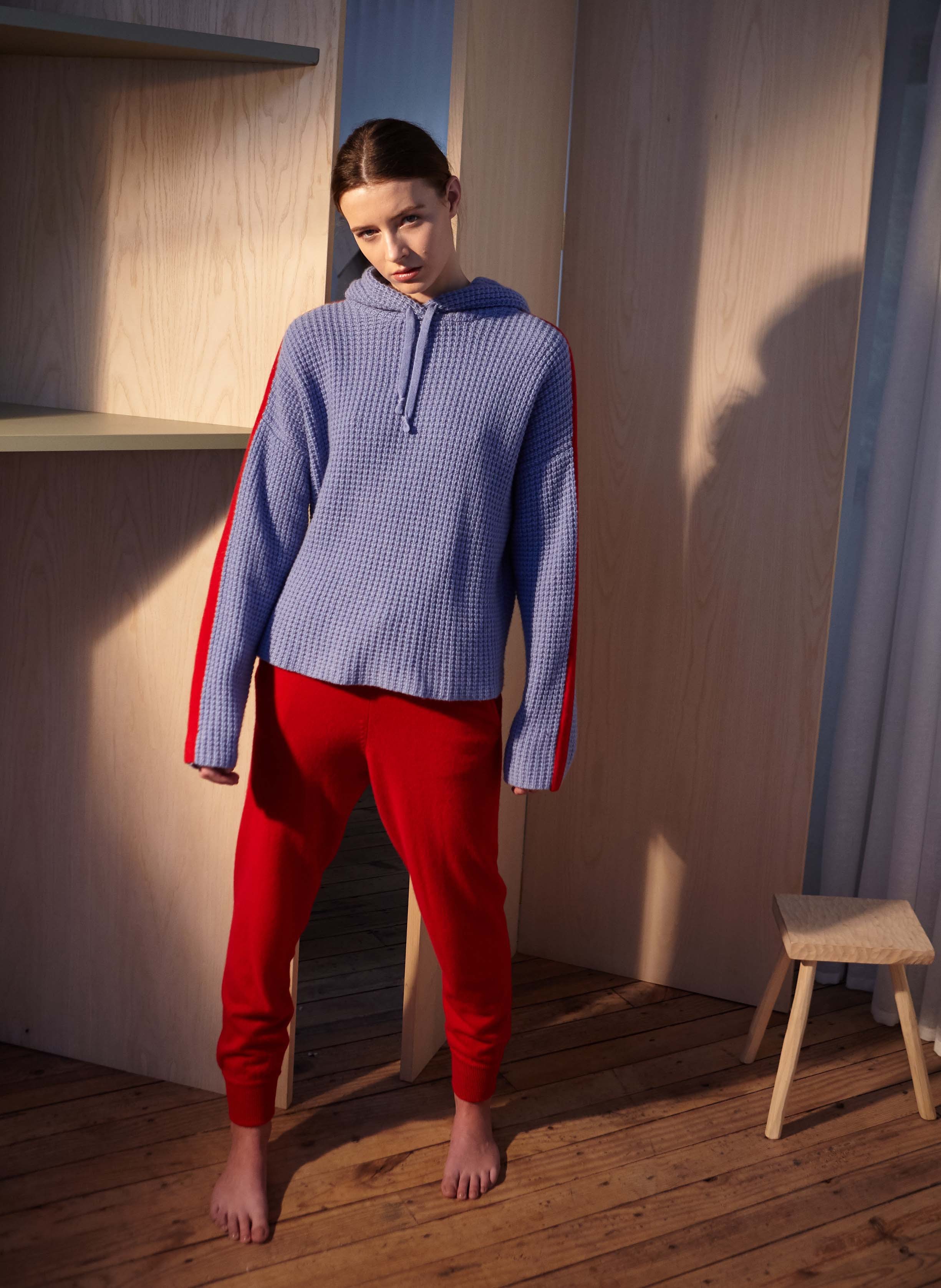 Brook sweater in blue fiesta, €715 at castanea.ie